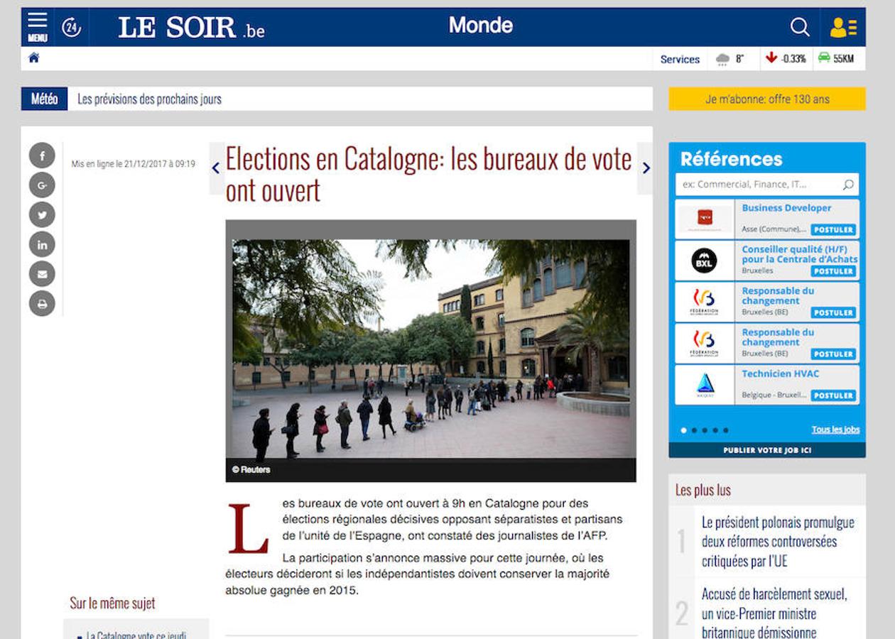 La prensa internacional trata de explicar a sus lectores la situación actual en Cataluña.