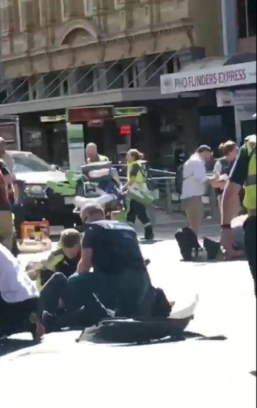 Fotos del atropello múltiple en Melbourne