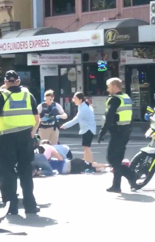 Fotos del atropello múltiple en Melbourne