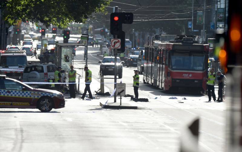Fotos del atropello múltiple en Melbourne