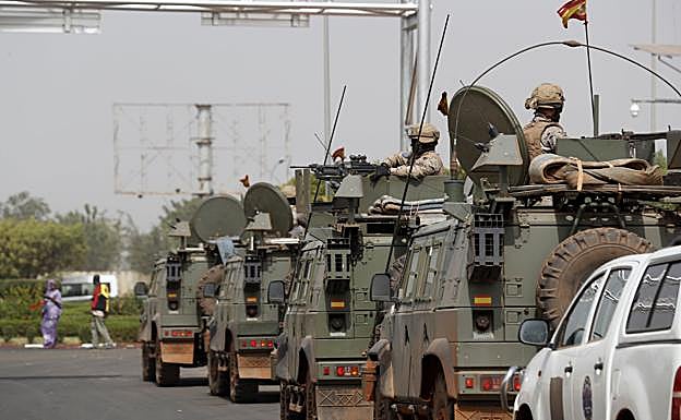 Soldados españoles en Bamako (Mali).