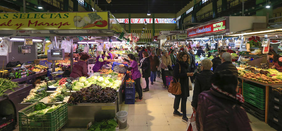 Fotos de los mercados de Valencia en Navidad