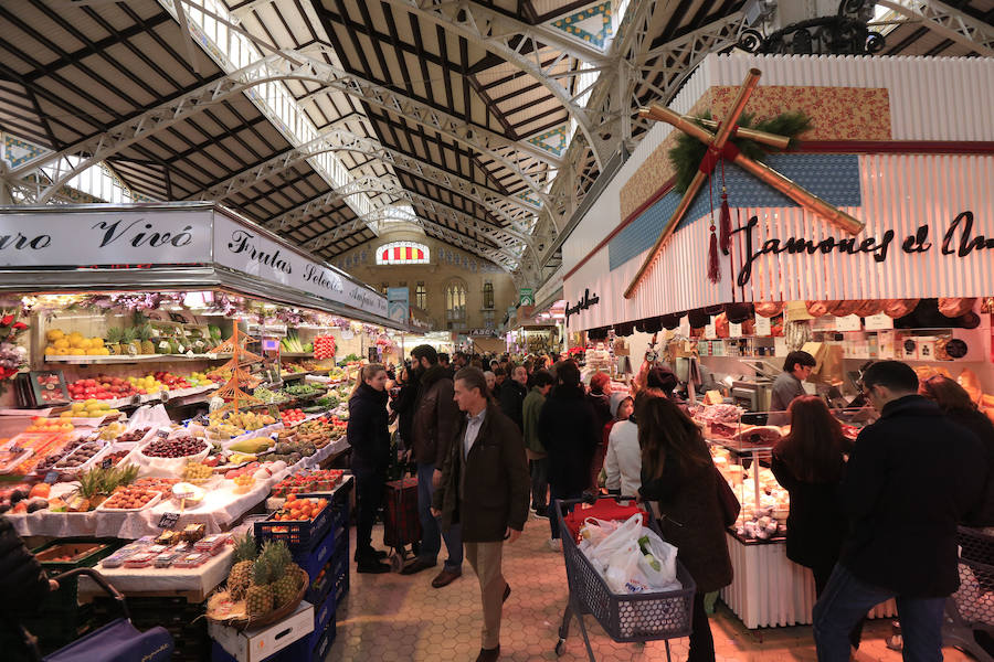 Fotos de los mercados de Valencia en Navidad