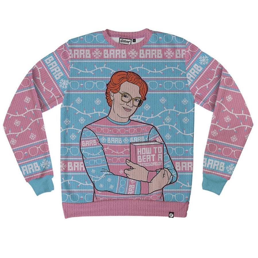 Este año no podía faltar un suéter homenaje a Barb, el personaje de 'Stranger things'
