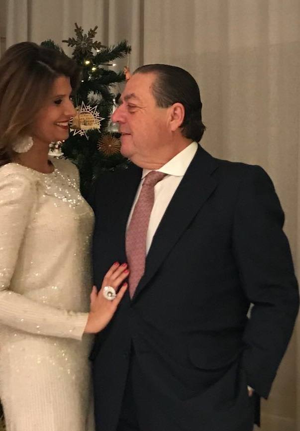 Felicitación navideña de Esther Pastor con su pareja, el empresario Vicente Boluda.