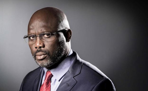 El exfutbolista liberiano George Weah.