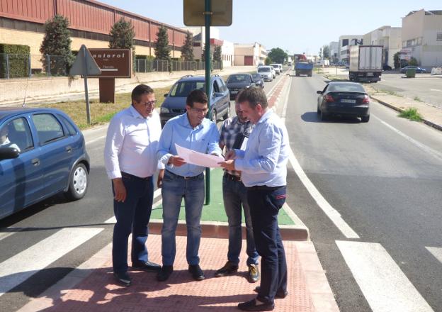 Visita a las obras realizadas en los polígonos. 