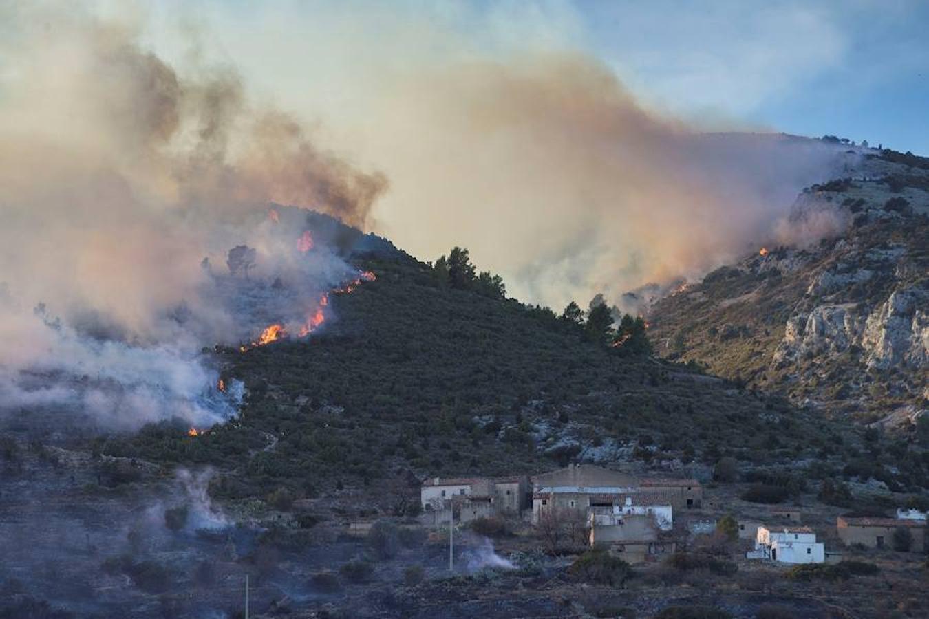 Fotos del incendio de Culla