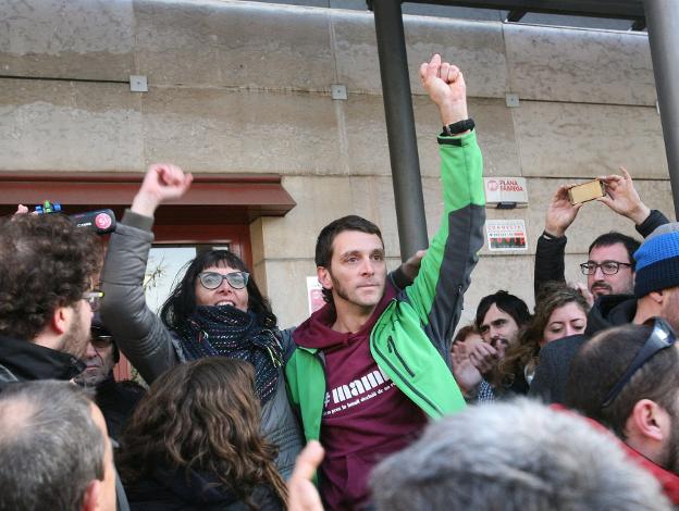 El edil catalán Oriol Ciurana, tras su detención en diciembre. 