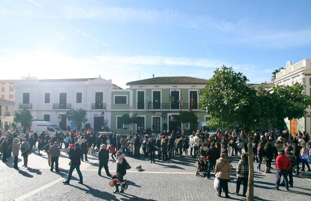 La plaza del Pueblo de Paterna. 