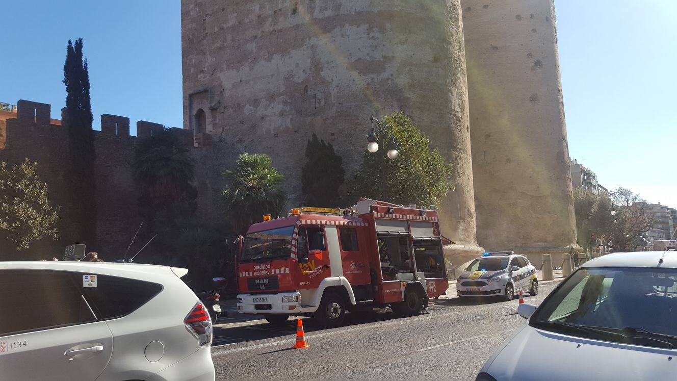 Fotos del incendio que ha afectado a las Torres de Quart de Valencia