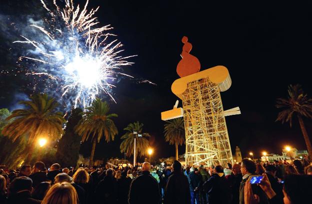 Falla para celebrar el reconocimiento de la UNESCO.