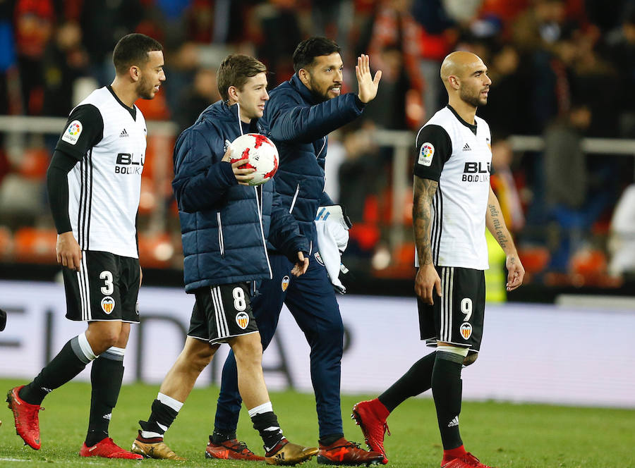 Estas son las imágenes que deja el partido de vuelta de octavos de Copa del Rey en Mestalla