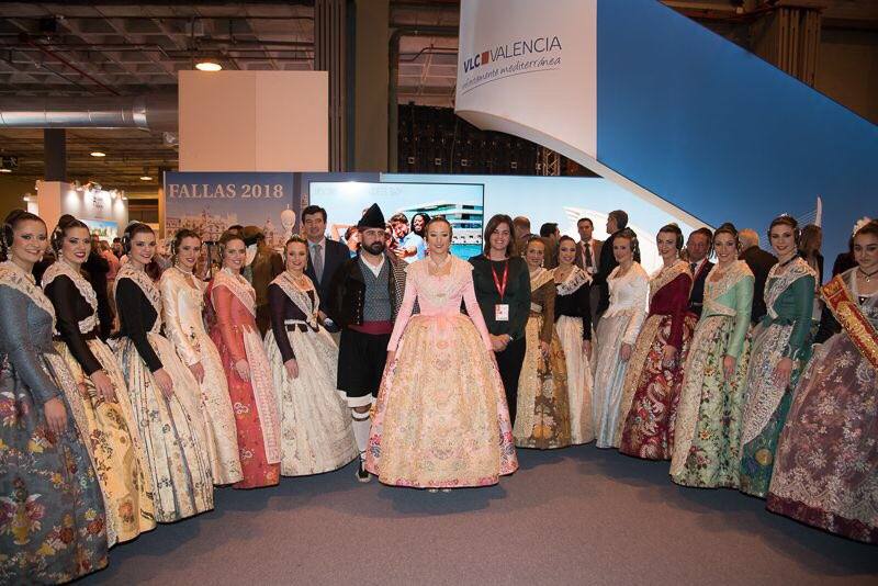 Fotos de las falleras en Fitur 2018