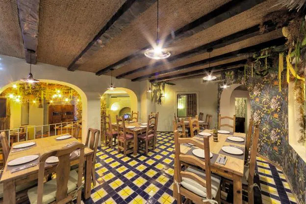 Interior del restaurante La Selva. 