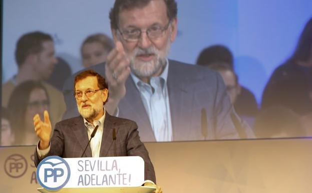 Rajoy, en la clausira de la Convención de Distritos del PP de Sevilla.