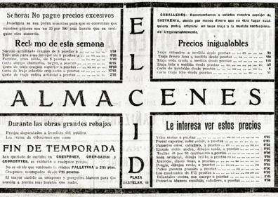 Imagen secundaria 1 - Las rebajas de Valencia de hace un siglo