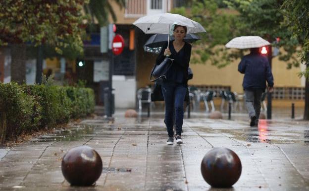 Lluvia en Valencia.