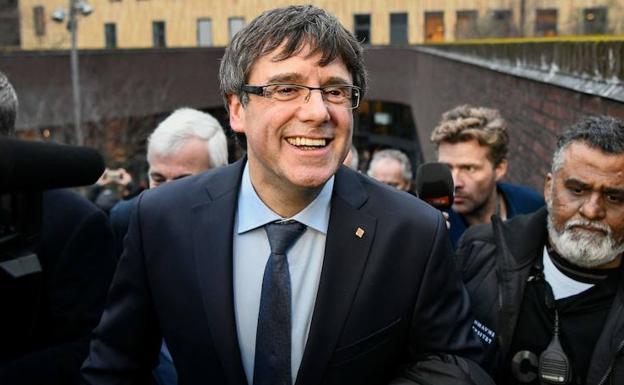 Puigdemont, durante su estancia en Dinamarca. 