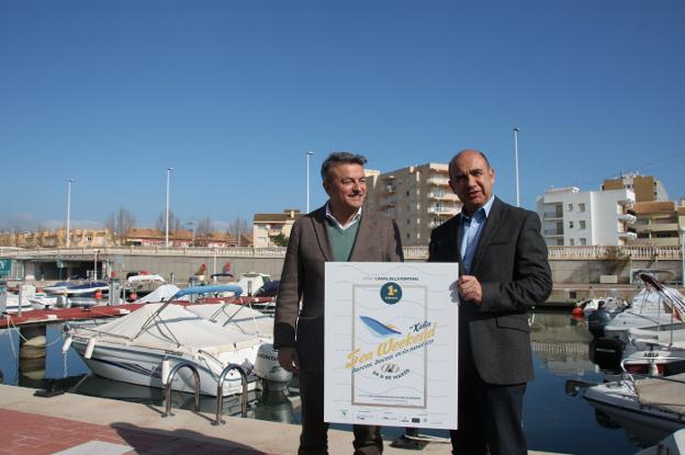 EL alcalde de Xàbia, José Chulvi, junto al director de Marina Nou Fontana, Juan Fontes. 