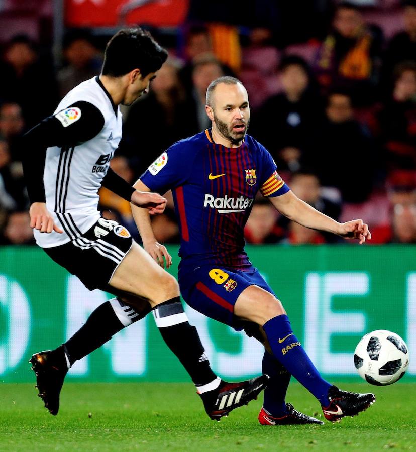 Estas son las mejores imágenes que deja el partido de ida de semifinales de Copa del Rey en el Camp Nou