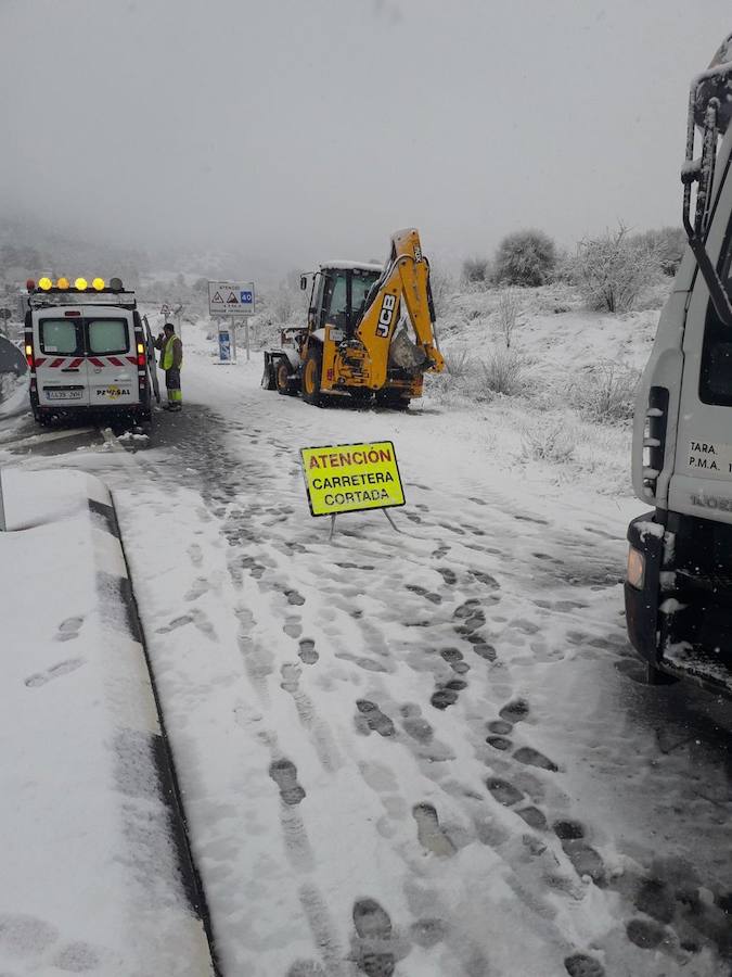 Fotos de nieve en la provincia de Alicante y de Valencia