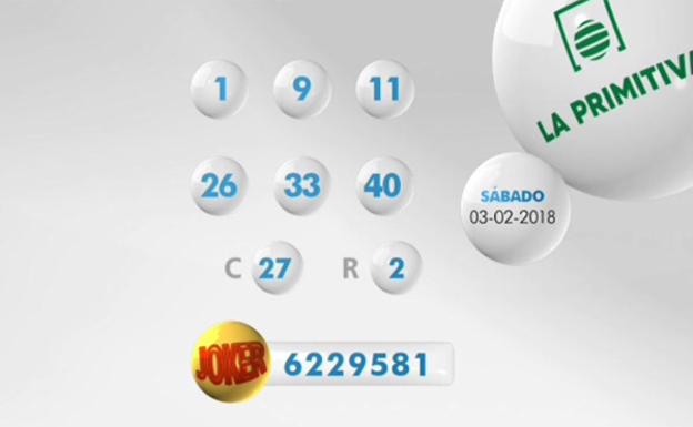 Comprobar la Primitiva del sábado 10 de febrero. Combinación ganadora, números premiados y Joker
