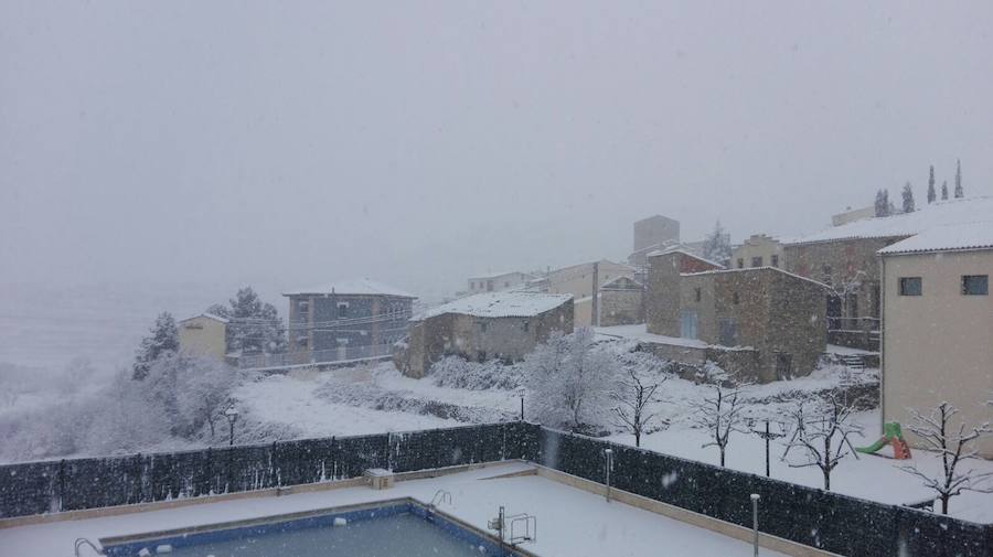 Fotos de la gran nevada en Valencia y Castellón