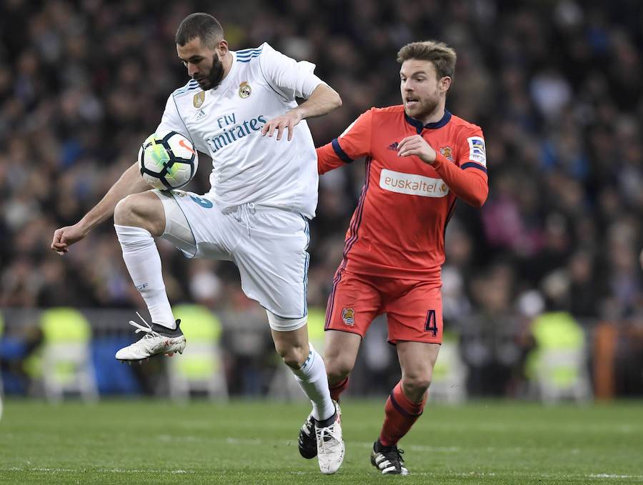 El equipo de Zidane encontró en una lánguida Real Sociedad al rival perfecto para ganar moral, pero aún así encajó dos goles (5-2) en el Santiago Bernabéu.