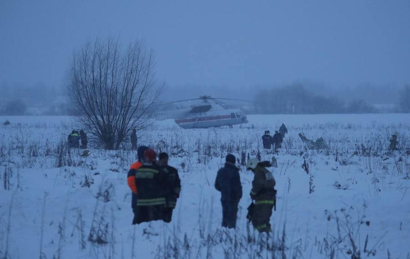 Fotos del accidente aéreo en Moscú