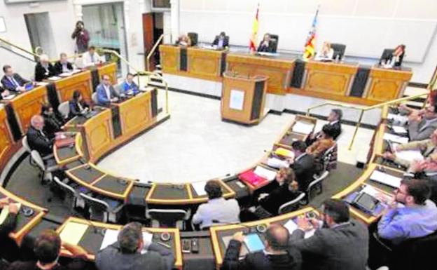 Pleno de la Diputación de Alicante.