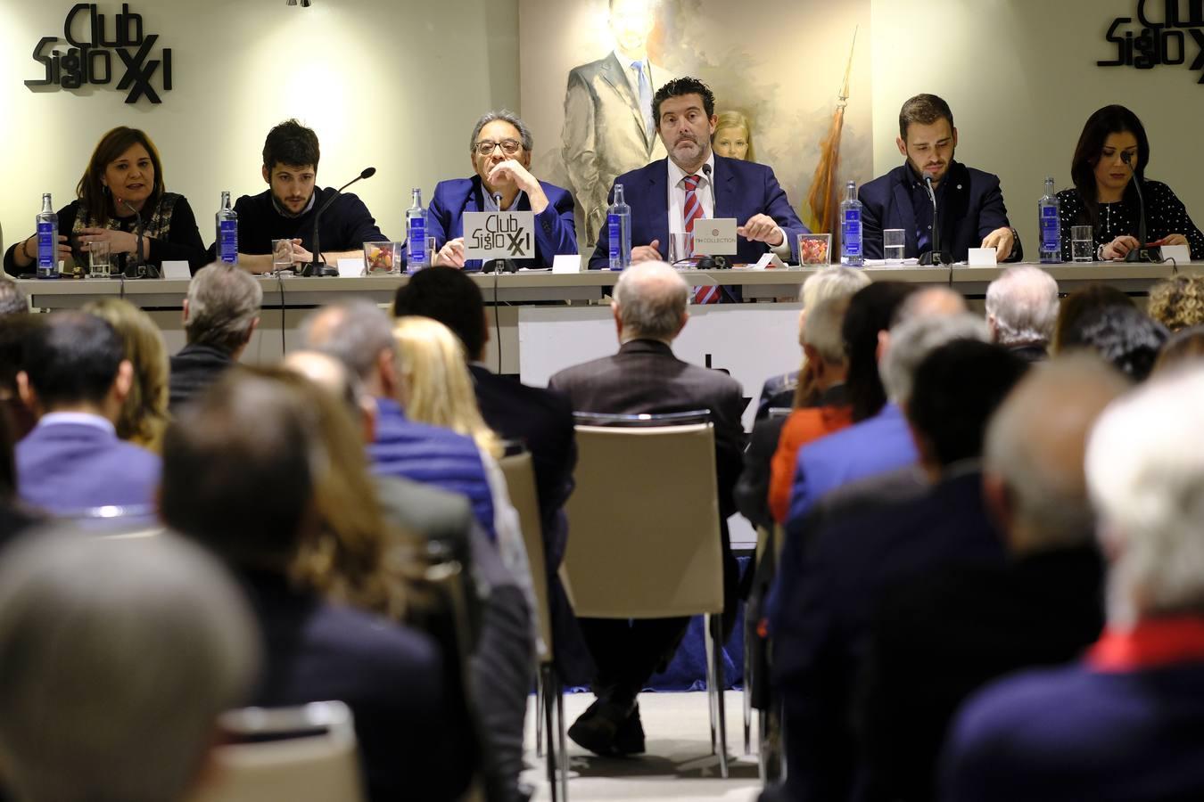 Isabel Bonig, Antonio Estañ, Manolo Mata, Julián Quirós, Frederic Ferri y Mari Carmen Sánchez, ayer en Madrid.