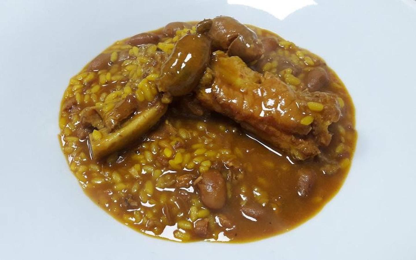 Arroz meloso de güeña en el Bar La Gloria (Requena).