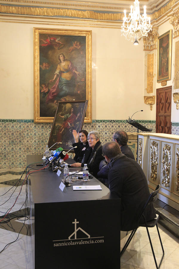 La iglesia de San Nicolás, considerada "la Capilla Sixtina valenciana" tras su recuperación pictórica y estructural de los últimos años, luce ya la restauración y el reagrupamiento cronológico también de su Capilla de la Comunión, una obra del siglo XVIII que arrastraba décadas de deterioro. Los trabajos de restauración de la capilla han concluido tras nueve meses y una inversión de un millón de euros financiados por la Fundación Hortensia Herrero, que lleva invertidos ya 5,5 millones en los últimos seis años en esta iglesia. La Capilla de la Comunión data de 1760 y aunque ha sido restaurada a principios del siglo XX, era "evidente su deterioro progresivo desde los años 30" y en ella pueden verse dos cúpulas sucesivas, "algo que no sucede en ninguna otra capilla valenciana". 