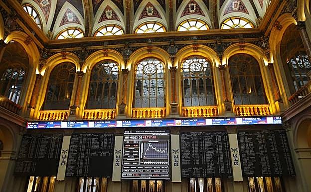Vista de la Bolsa de Madrid. 