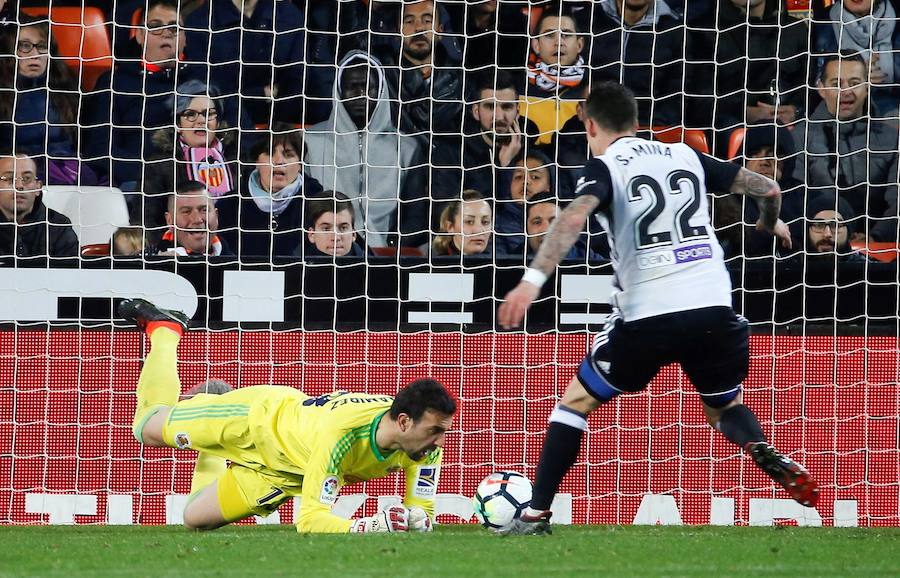 Estas son las imágenes que deja el partido de la jornada 25 en Mestalla