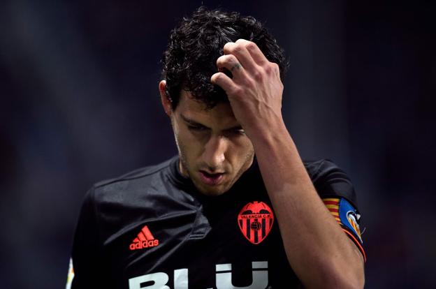 Parejo, durante el partido de la pasada jornada ante el Málaga. 