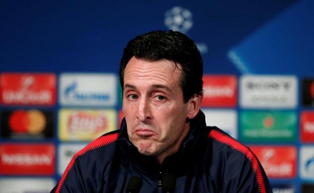 Unai Emery, técnico del PSG, se explica horas antes de la vuelta de octavos de la Champions ante el Real Madrid. 