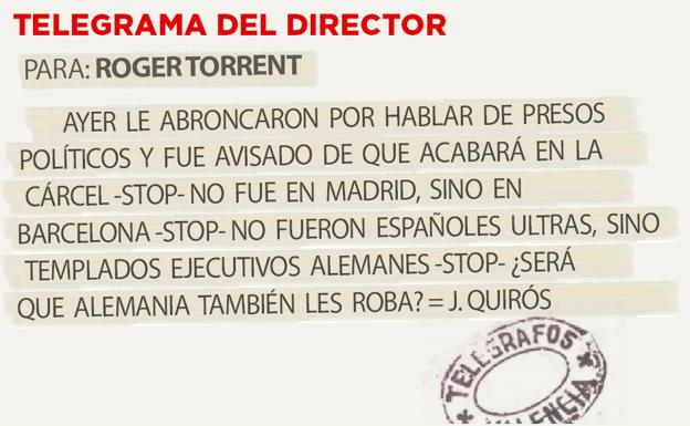 Telegrama para Roger Torrent