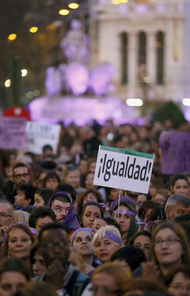 Manifestación del pasado año por el Día Internacional de la Mujer. 