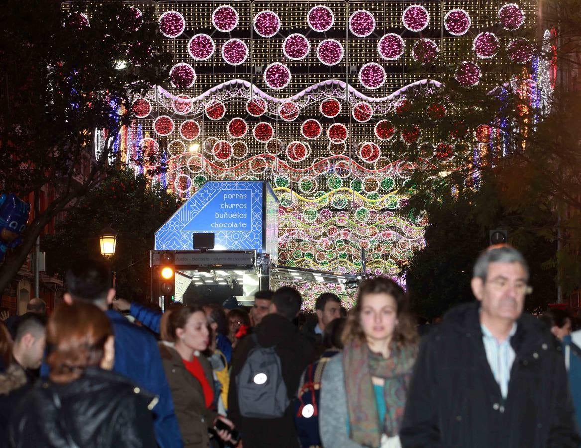 Iluminación de la falla Cuba-Puerto Rico, ganadora del primer premio de las Fallas 2018