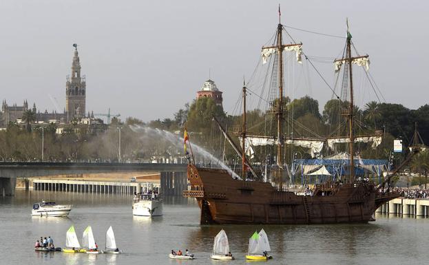 El galeón Andalucía ya ha levantado expectación en otros puertos españoles.