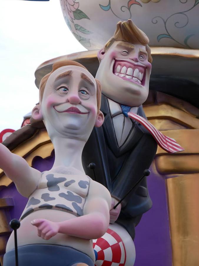 Donald Trump en la Falla Campanar.