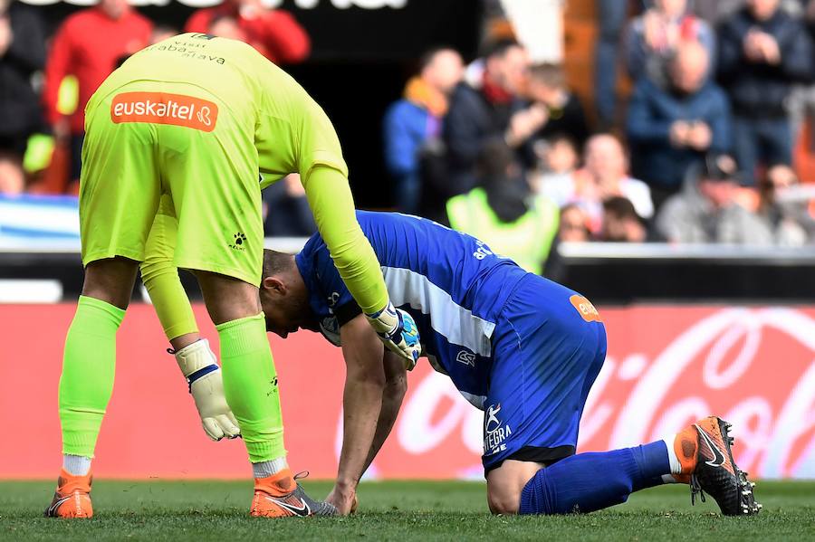 Estas son las imágenes que deja el partido de la jornada 29 de Liga en Mestalla