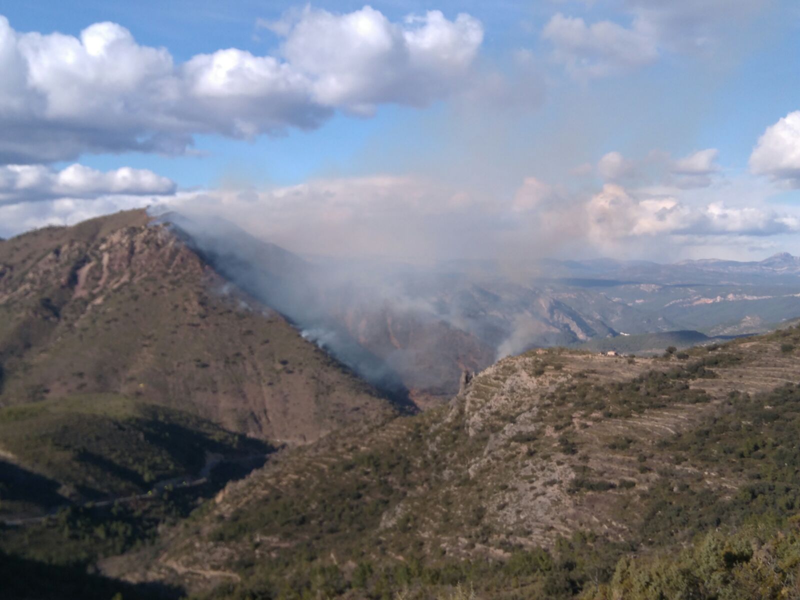 Fotos: Incendio forestal en el Collado de Arenoso de Montán (Castellón)