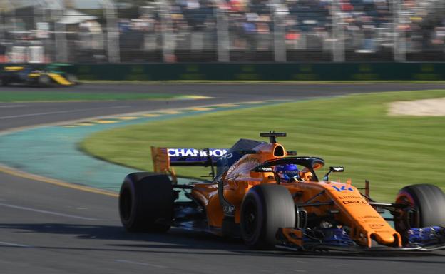 Fernando Alonsos, en el circuito de Melbourne. 
