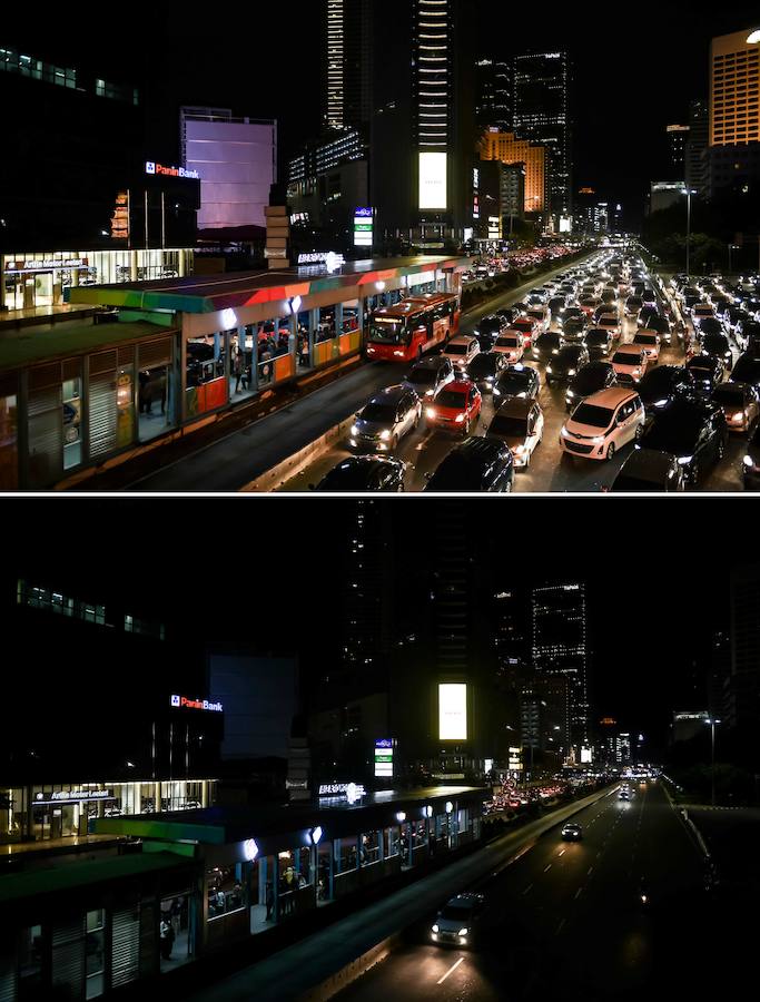 Las luces de los edificios y monumentos más representativos de 500 ciudades españolas y miles en todo el mundo se han apagado este sábado para celebrar la Hora del Planeta y concienciar al público sobre el cambio climático, una de las principales causas de pérdida de biodiversidad en todo el mundo.