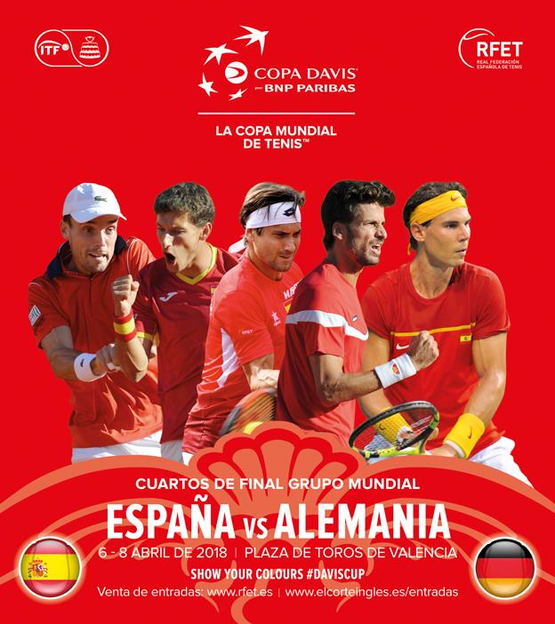 Sorteo de pases dobles para ver la Copa Davis en Valencia