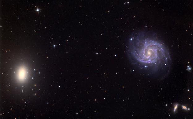 Entorno de la galaxia NGC1052-DF2.