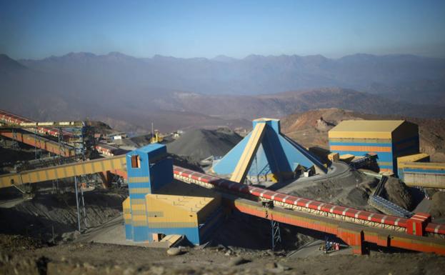 Imagen. Vista a la mina El Teniente. 